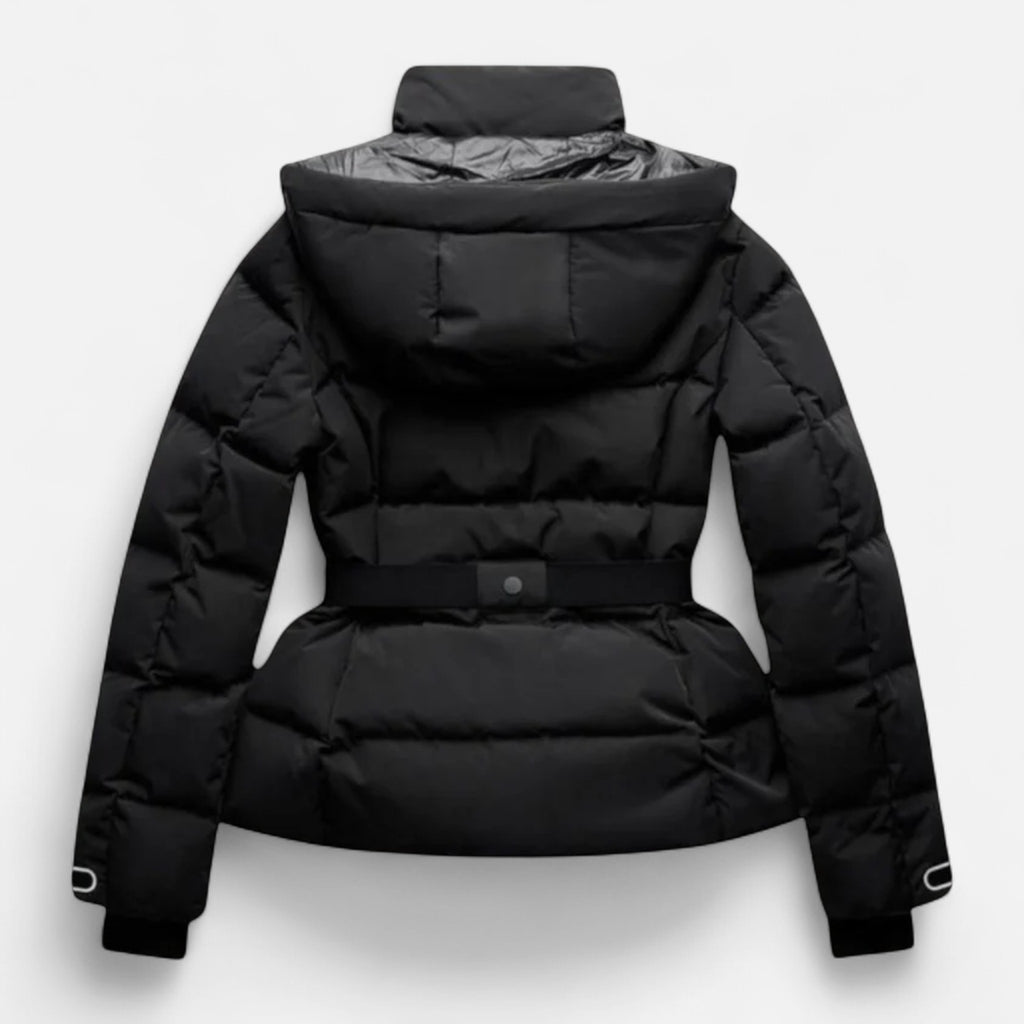 Briss | Damen Pufferjacke mit Gürtel & Wasserabweisend