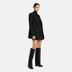 Briss | Hohe Damenstiefel – Stiefel mit Keilabsatz und Schloss-Detail