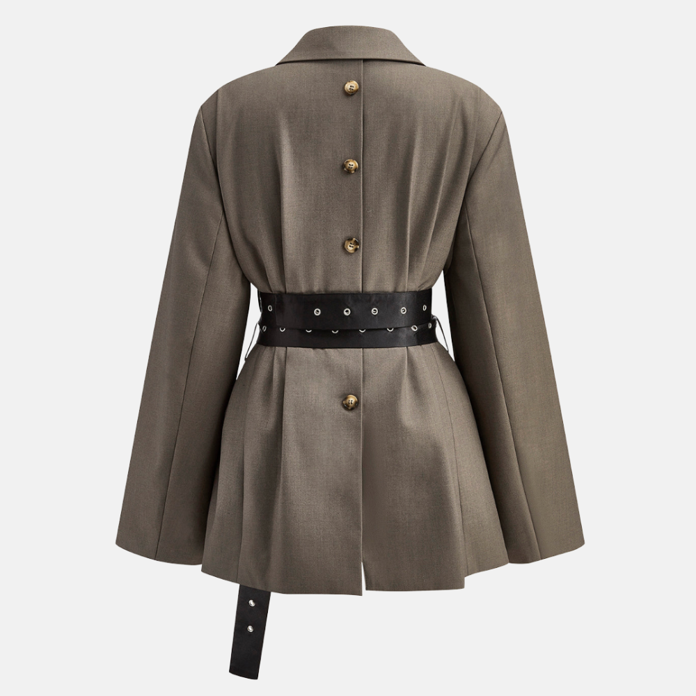 Briss | Damen Blazer mit Taillengürtel – Strukturierter Schnitt & Eleganter Business-Stil