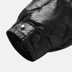 Briss | Herren-Daunenjacke mit abnehmbarer Kapuze – Glänzende Steppjacke