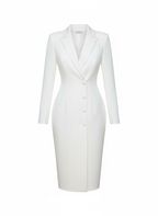 Briss | Damen Blazerkleid mit Knopfleiste – Elegantes figurbetontes Kleid