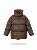 Briss | Damen Puffer Jacke mit Kapuze – Kurze, warme Steppjacke im Oversize-Look