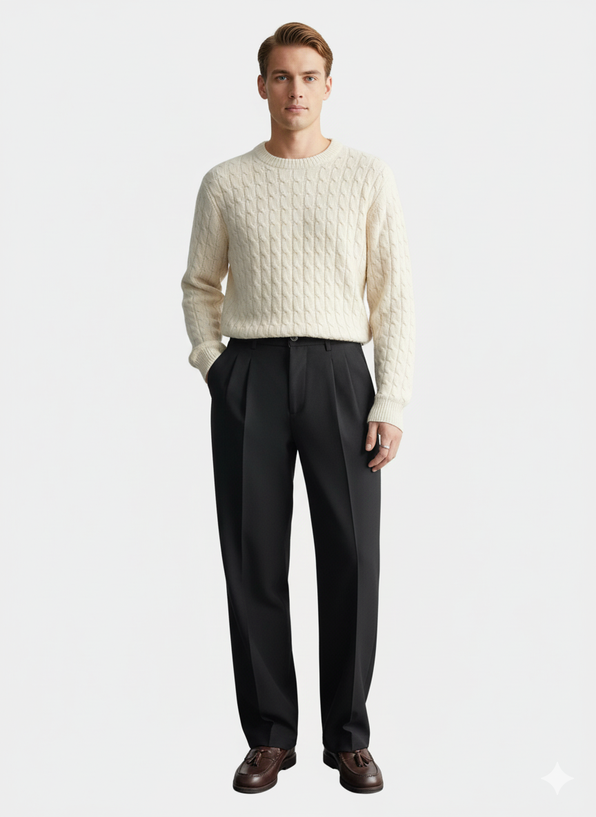 Briss | Herren Anzughose – Stoffhose in klassischer Gerade-Passform