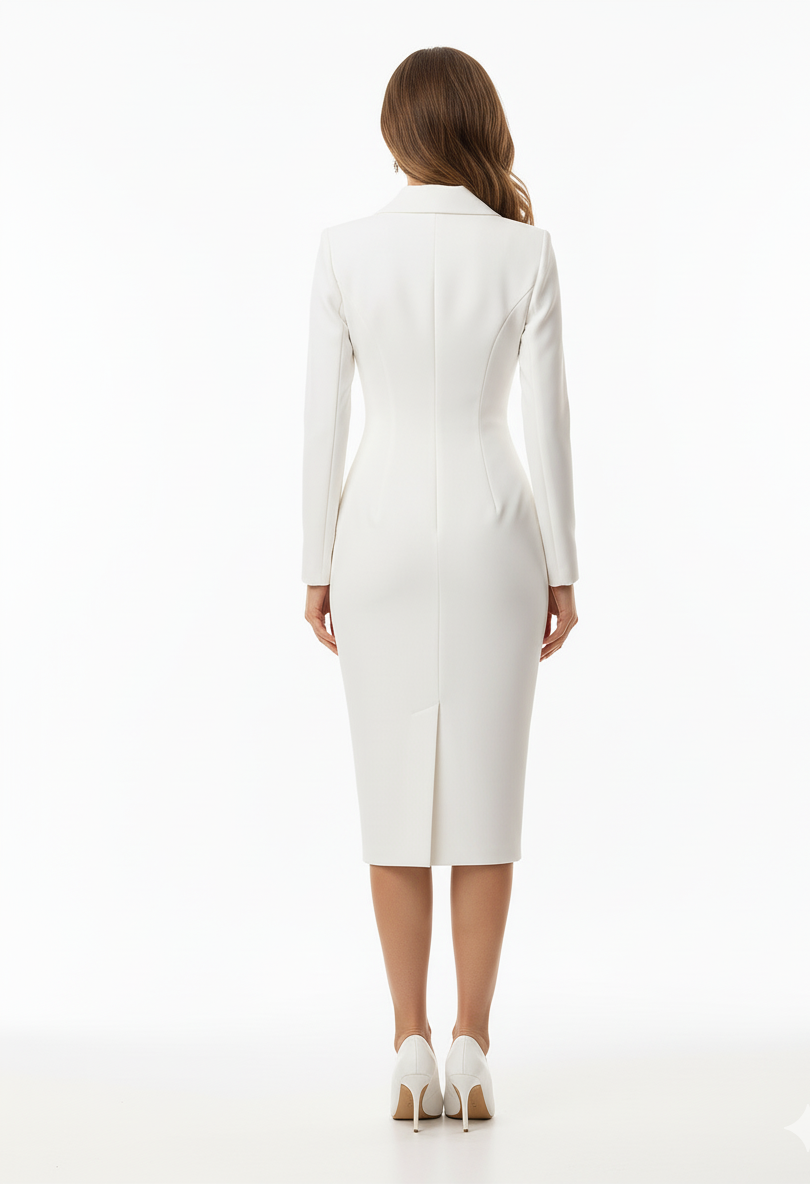 Briss | Damen Blazerkleid mit Knopfleiste – Elegantes figurbetontes Kleid