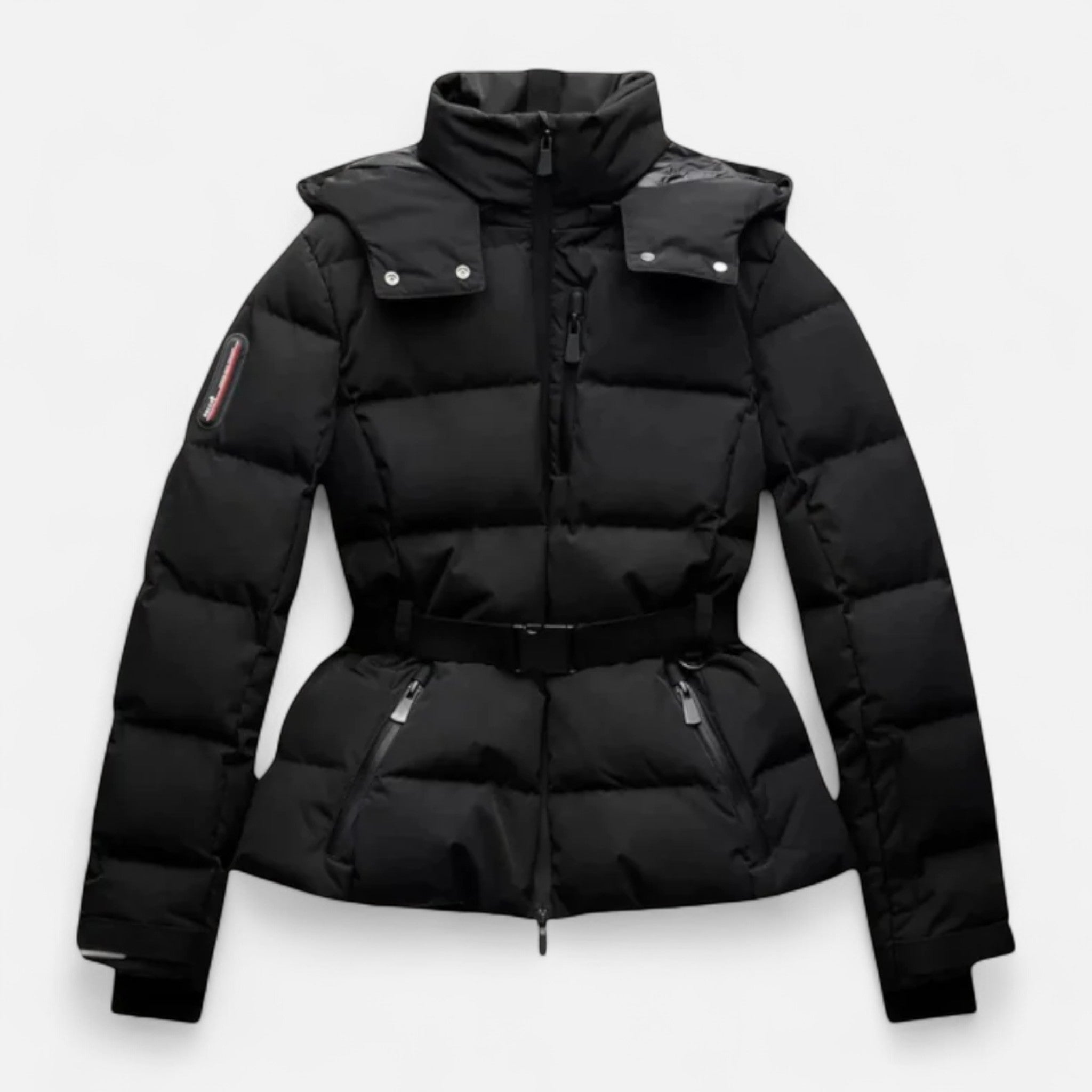 Briss | Damen Pufferjacke mit Gürtel & Wasserabweisend